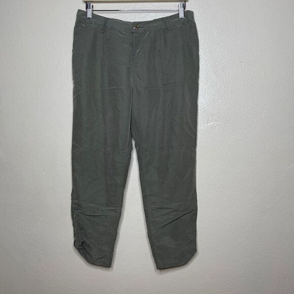 Guess Pants - Guess Pants Women's Medium Olive Green Cargo Pockets Casual